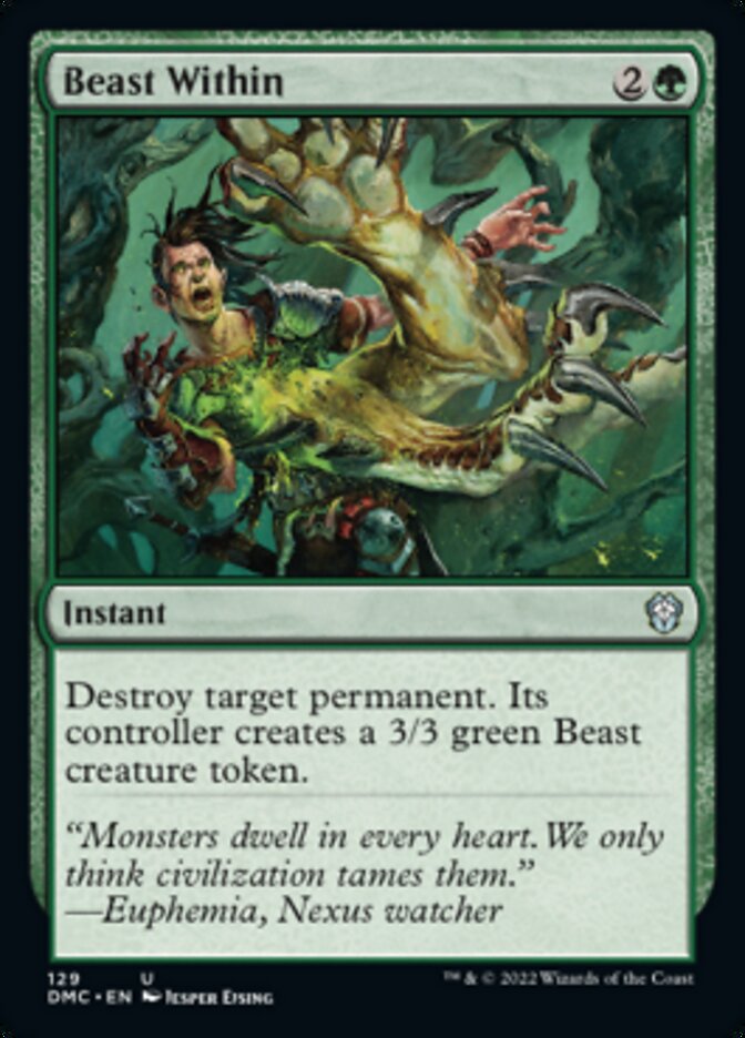 Beast Within [Dominaria United Commander] | I Want That Stuff Brandon