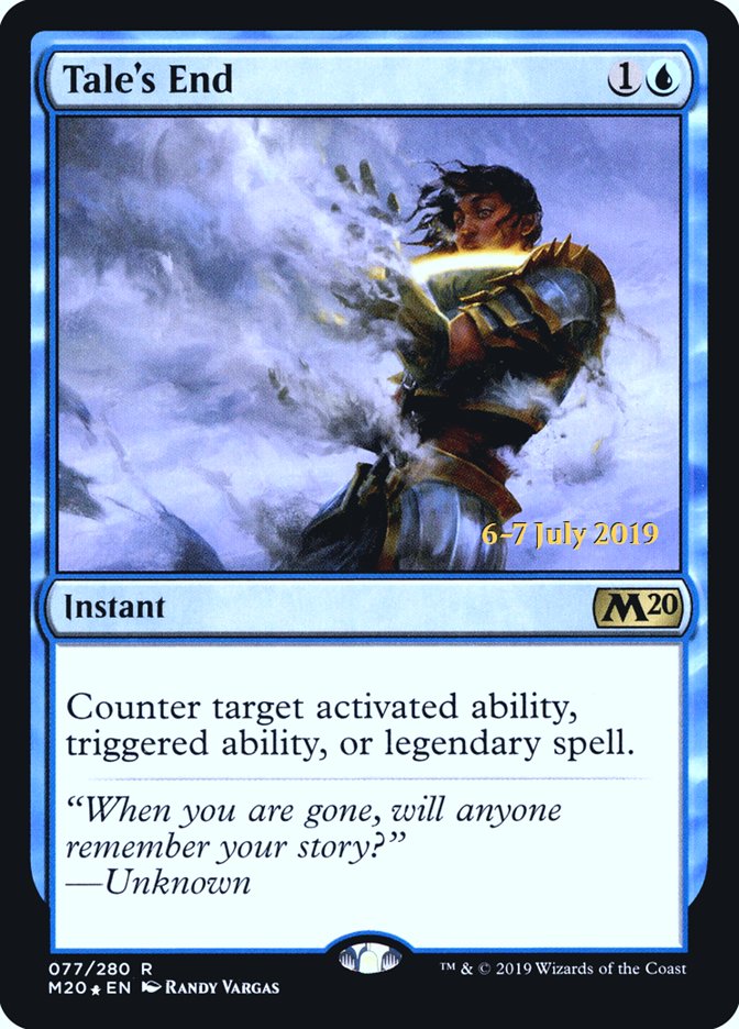 Tale's End [Core Set 2020 Prerelease Promos] | I Want That Stuff Brandon