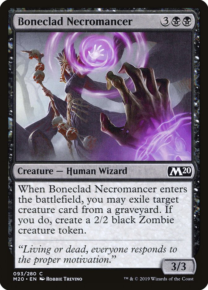 Boneclad Necromancer [Core Set 2020] | I Want That Stuff Brandon