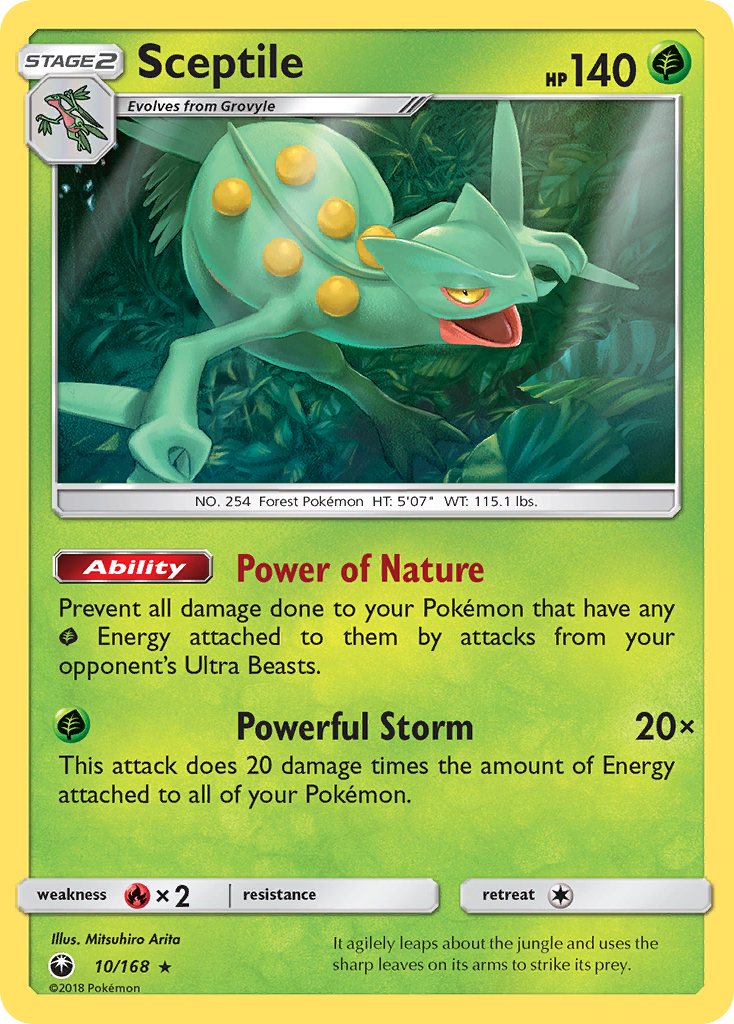 Sceptile (10/168) [Sun & Moon: Celestial Storm] | I Want That Stuff Brandon