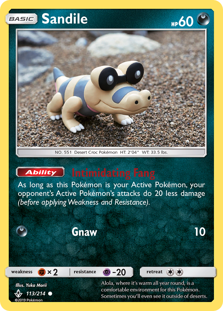 Sandile (113/214) [Sun & Moon: Unbroken Bonds] | I Want That Stuff Brandon