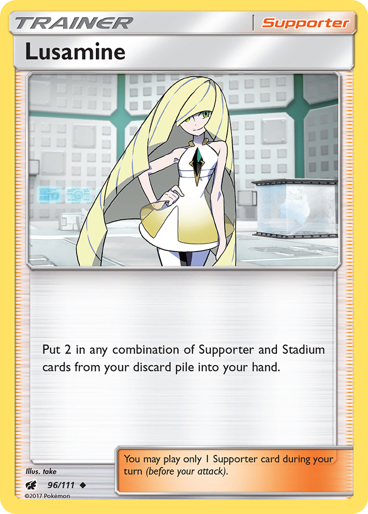 Lusamine (96/111) [Sun & Moon: Crimson Invasion] | I Want That Stuff Brandon