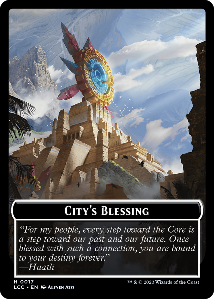 City's Blessing // Pirate (0005) Double-Sided Token [The Lost Caverns of Ixalan Commander Tokens] | I Want That Stuff Brandon