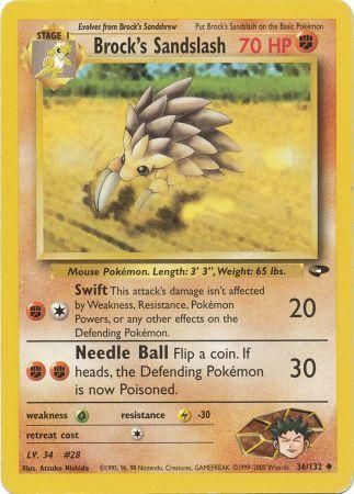 Brock's Sandslash (36/132) [Gym Challenge Unlimited] | I Want That Stuff Brandon