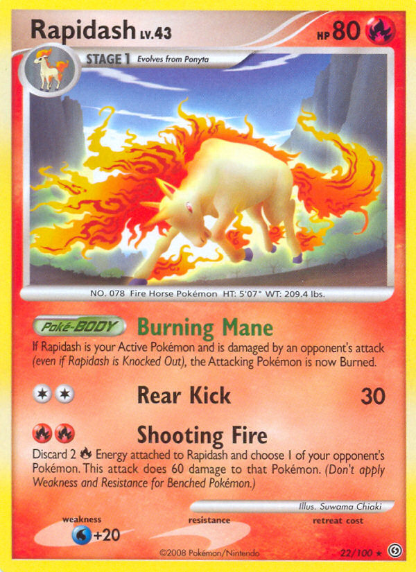 Rapidash (22/100) [Diamond & Pearl: Stormfront] | I Want That Stuff Brandon