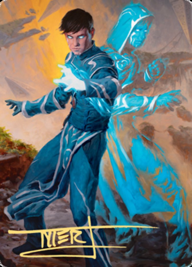 Jace, Mirror Mage 1 Art Card (Gold-Stamped Signature) [Zendikar Rising Art Series] | I Want That Stuff Brandon