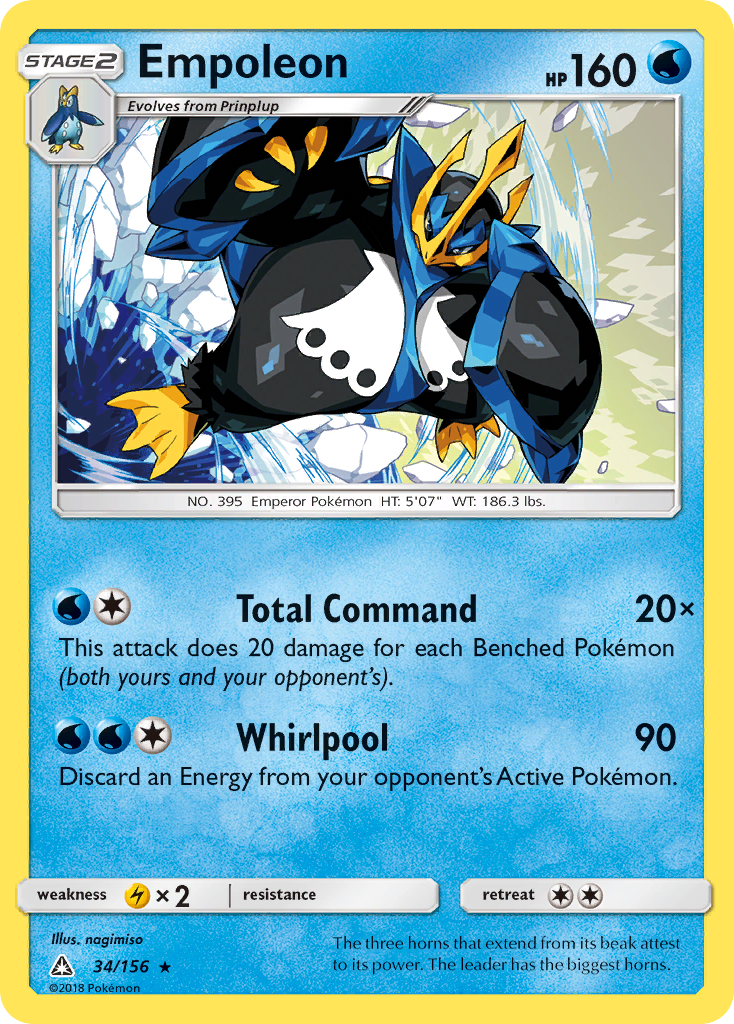 Empoleon (34/156) [Sun & Moon: Ultra Prism] | I Want That Stuff Brandon