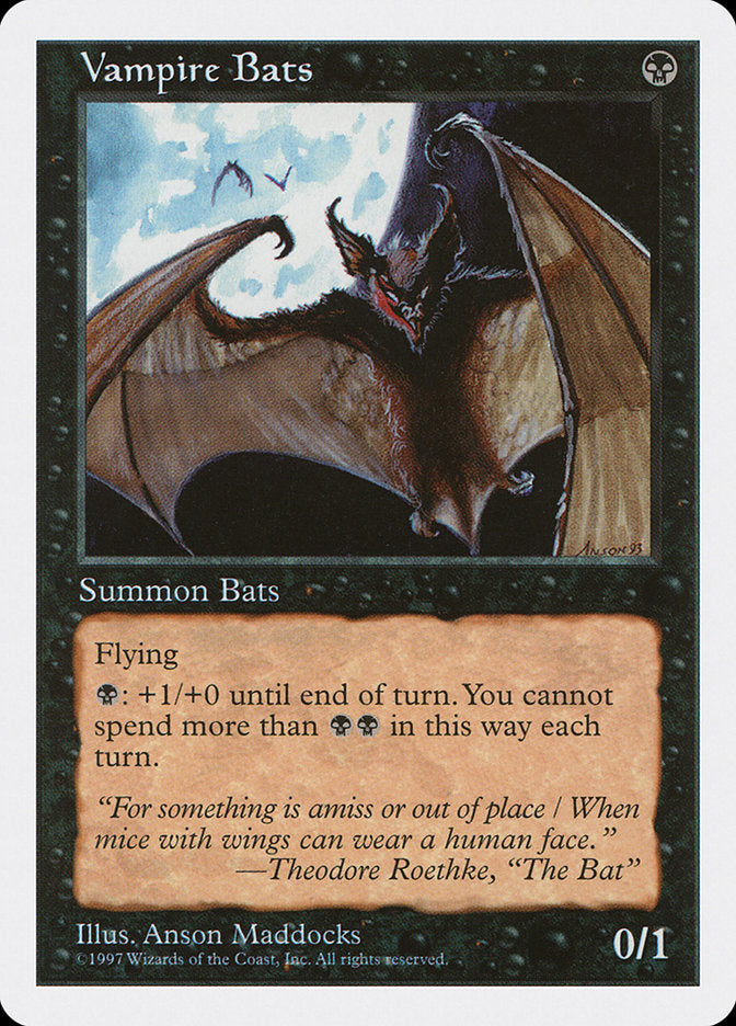 Vampire Bats [Fifth Edition] | I Want That Stuff Brandon