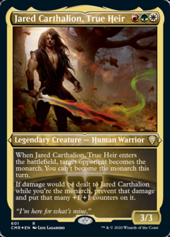 Jared Carthalion, True Heir (Etched) [Commander Legends] | I Want That Stuff Brandon