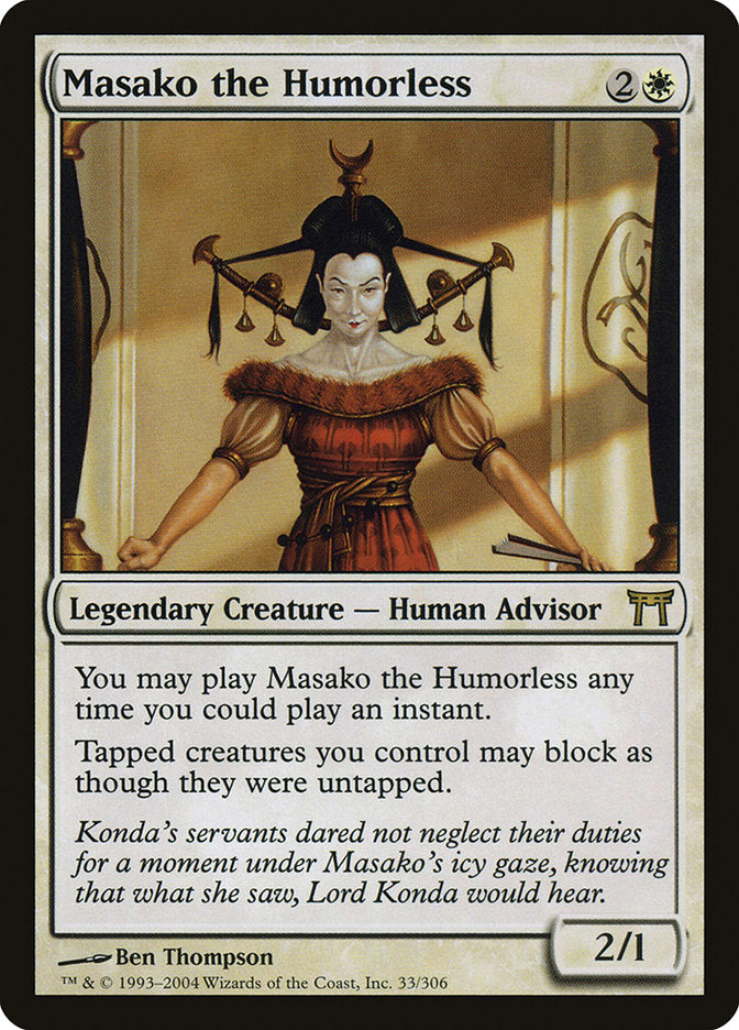 Masako the Humorless [Champions of Kamigawa] | I Want That Stuff Brandon