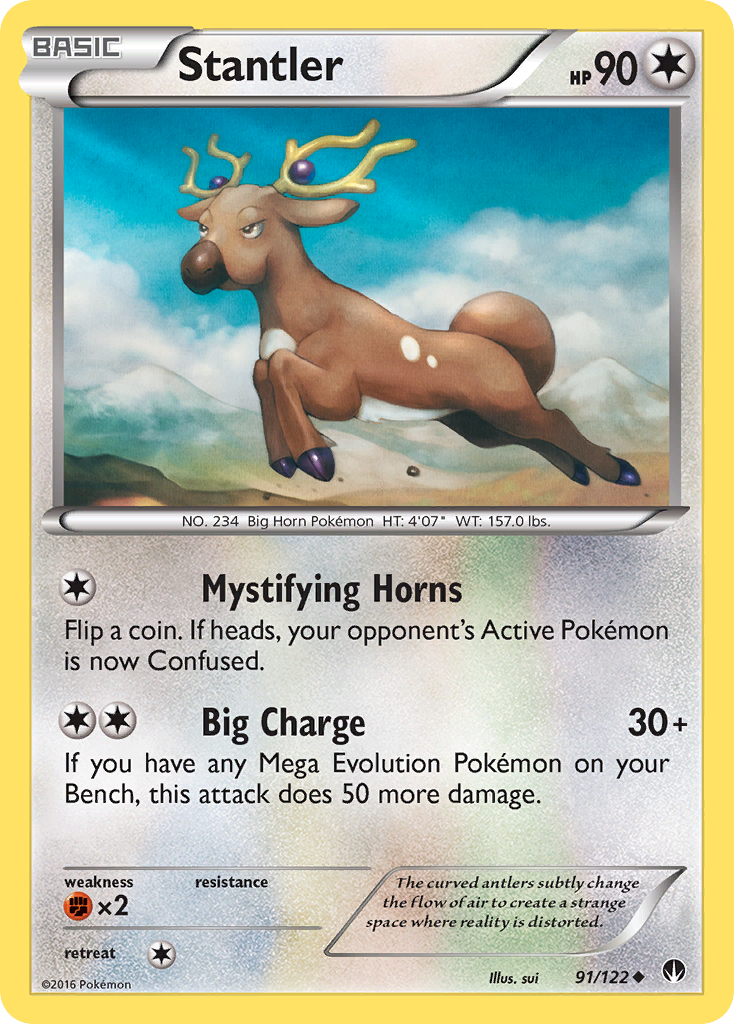 Stantler (91/122) [XY: BREAKpoint] | I Want That Stuff Brandon