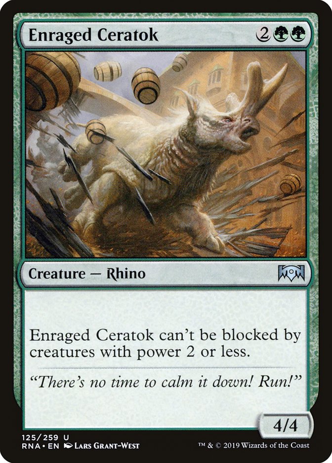 Enraged Ceratok [Ravnica Allegiance] | I Want That Stuff Brandon