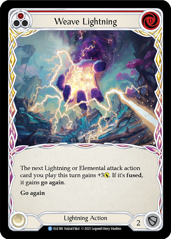 Weave Lightning (Red) [ELE180] (Tales of Aria)  1st Edition Normal | I Want That Stuff Brandon