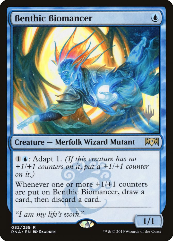 Benthic Biomancer (Promo Pack) [Ravnica Allegiance Promos] | I Want That Stuff Brandon