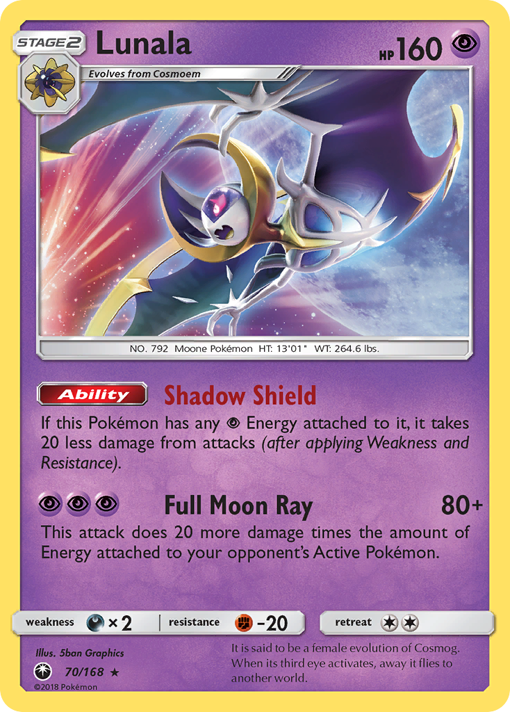 Lunala (70/168) [Sun & Moon: Celestial Storm] | I Want That Stuff Brandon