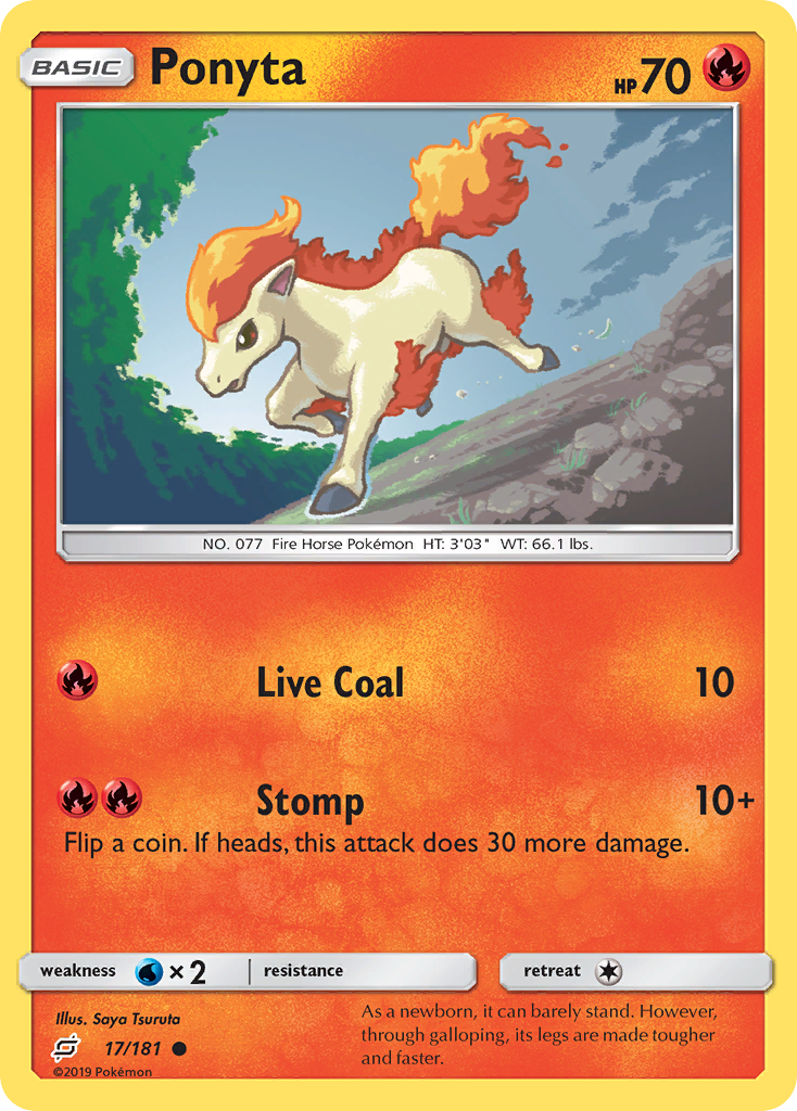 Ponyta (17/181) [Sun & Moon: Team Up] | I Want That Stuff Brandon