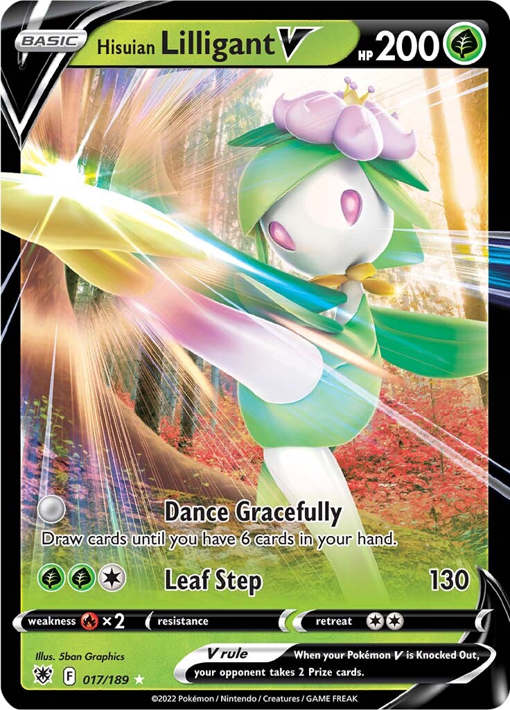 Hisuian Lilligant V (017/189) [Sword & Shield: Astral Radiance] | I Want That Stuff Brandon