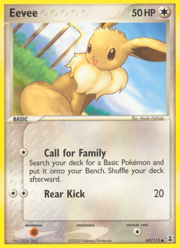 Eevee (69/113) [EX: Delta Species] | I Want That Stuff Brandon