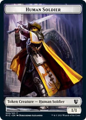 Eldrazi Spawn // Human Soldier Double-Sided Token [Innistrad: Midnight Hunt Commander Tokens] | I Want That Stuff Brandon