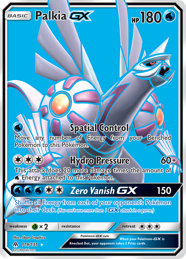 Palkia GX (119/131) [Sun & Moon: Forbidden Light] | I Want That Stuff Brandon