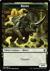 Rhino // Egg Double-Sided Token [Commander 2019 Tokens] | I Want That Stuff Brandon