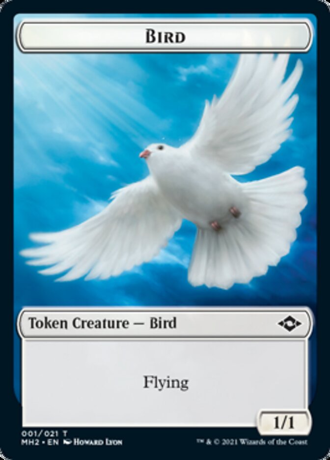 Bird // Clue (15) Double-Sided Token [Modern Horizons 2 Tokens] | I Want That Stuff Brandon