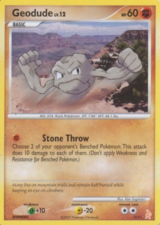 Geodude (1/11) [Diamond & Pearl: Trainer Kit - Lucario] | I Want That Stuff Brandon