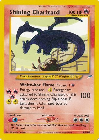 Shining Charizard (107/105) [Neo Destiny Unlimited] | I Want That Stuff Brandon