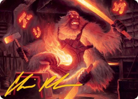 Kami of Industry Art Card (Gold-Stamped Signature) [Kamigawa: Neon Dynasty Art Series] | I Want That Stuff Brandon