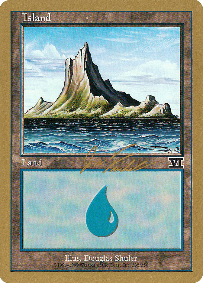 Island (jf335) (Jon Finkel) [World Championship Decks 2000] | I Want That Stuff Brandon