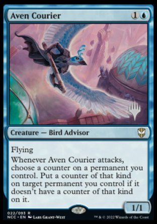 Aven Courier (Promo Pack) [Streets of New Capenna Commander Promos] | I Want That Stuff Brandon