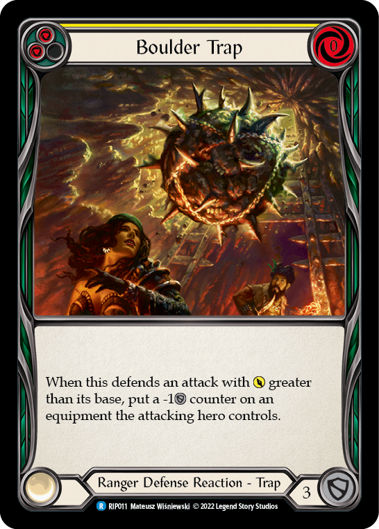 Boulder Trap (Yellow) [RIP011] (Outsiders Riptide Blitz Deck) | I Want That Stuff Brandon