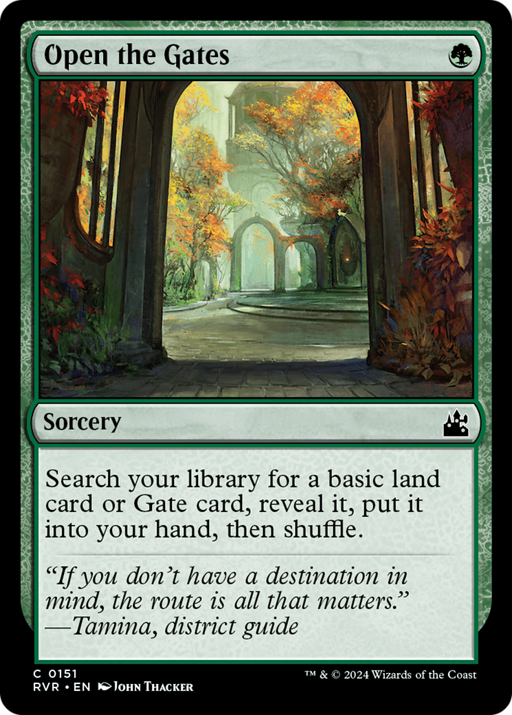 Open the Gates [Ravnica Remastered] | I Want That Stuff Brandon