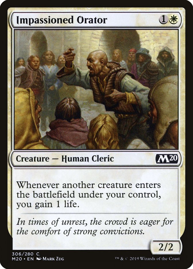 Impassioned Orator [Core Set 2020] | I Want That Stuff Brandon