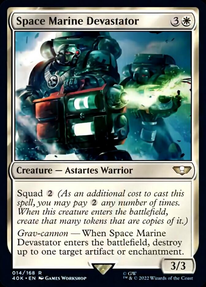 Space Marine Devastator (Surge Foil) [Warhammer 40,000] | I Want That Stuff Brandon