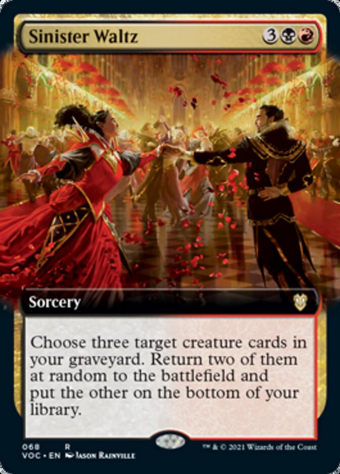 Sinister Waltz (Extended Art) [Innistrad: Crimson Vow Commander] | I Want That Stuff Brandon