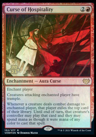 Curse of Hospitality [Innistrad: Crimson Vow Prerelease Promos] | I Want That Stuff Brandon