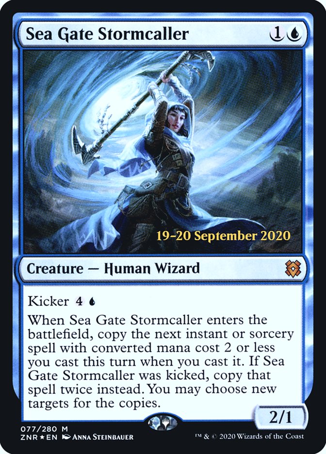 Sea Gate Stormcaller [Zendikar Rising Prerelease Promos] | I Want That Stuff Brandon