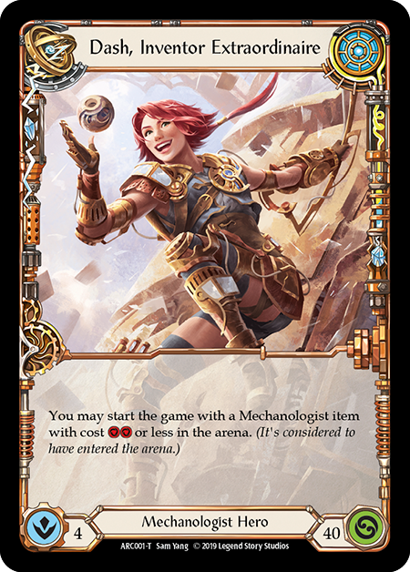 Dash, Inventor Extraordinaire // Death Dealer [ARC001 // ARC040] (Arcane Rising)  1st Edition Normal | I Want That Stuff Brandon