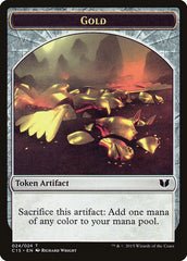 Gold // Knight (005) Double-Sided Token [Commander 2015 Tokens] | I Want That Stuff Brandon