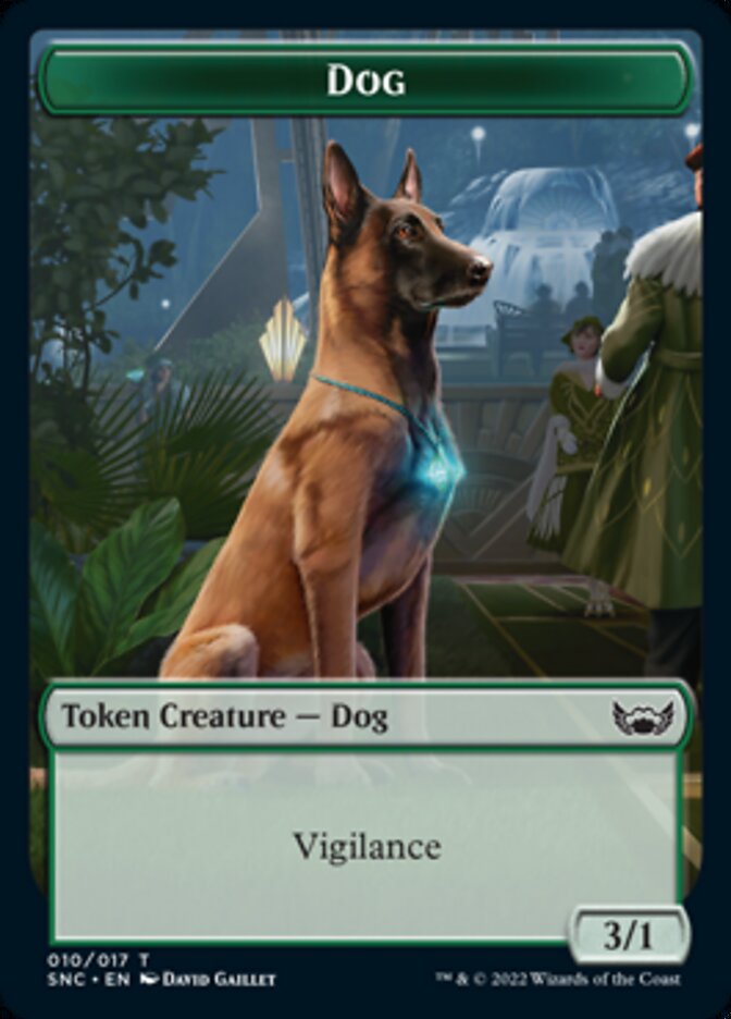 Ogre Warrior // Dog Double-Sided Token [Streets of New Capenna Tokens] | I Want That Stuff Brandon