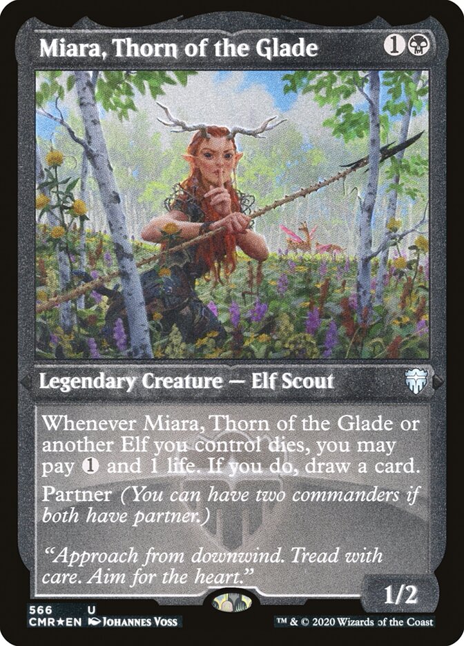 Miara, Thorn of the Glade (Etched) [Commander Legends] | I Want That Stuff Brandon