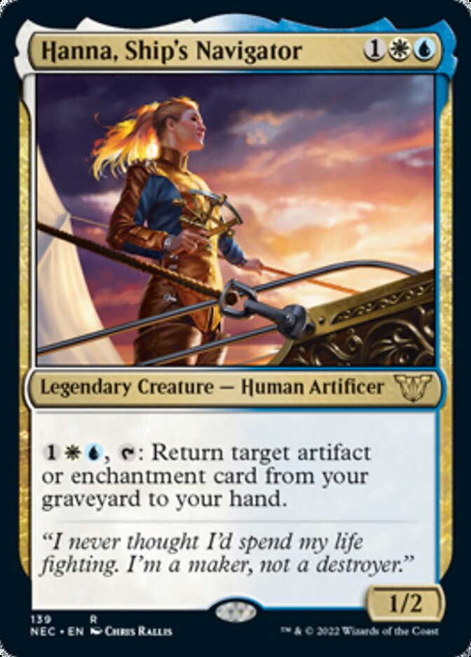 Hanna, Ship's Navigator [Kamigawa: Neon Dynasty Commander] | I Want That Stuff Brandon