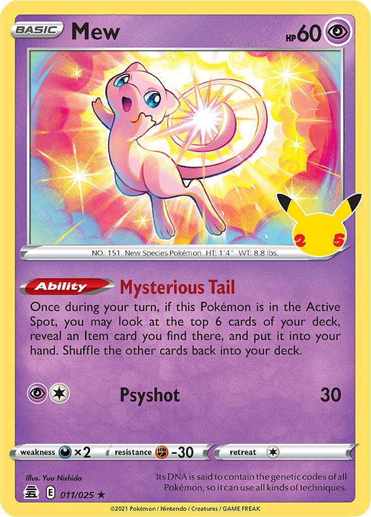 Mew (011/025) [Celebrations: 25th Anniversary] | I Want That Stuff Brandon