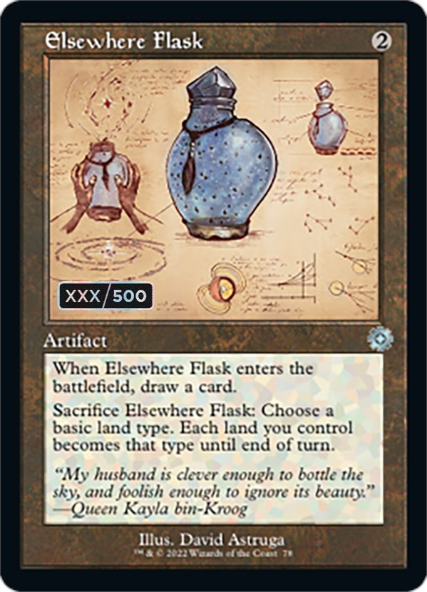 Elsewhere Flask (Retro Schematic) (Serialized) [The Brothers' War Retro Artifacts] | I Want That Stuff Brandon