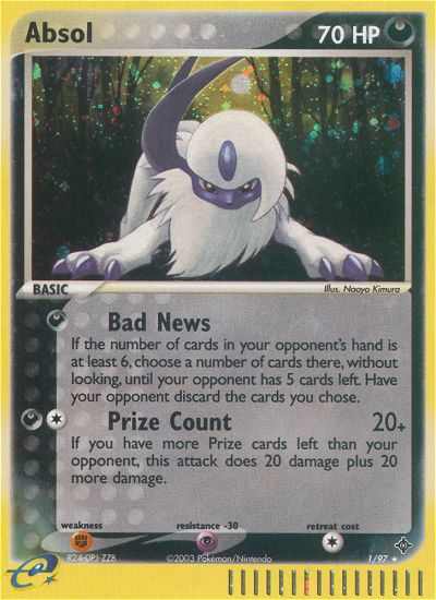 Absol (1/97) [EX: Dragon] | I Want That Stuff Brandon