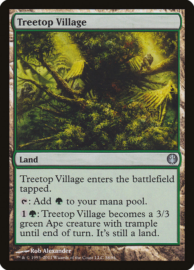 Treetop Village [Duel Decks: Knights vs. Dragons] | I Want That Stuff Brandon