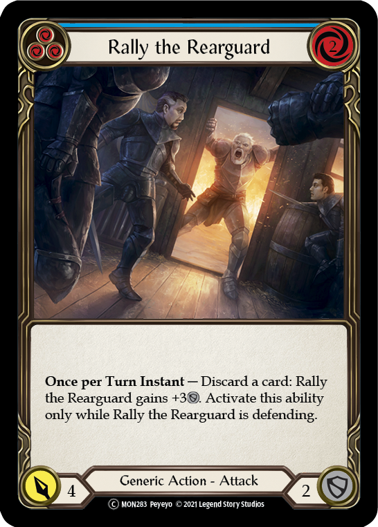 Rally the Rearguard (Blue) [U-MON283] Unlimited Edition Normal | I Want That Stuff Brandon