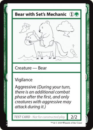 Bear with Set's Mechanic (2021 Edition) [Mystery Booster Playtest Cards] | I Want That Stuff Brandon