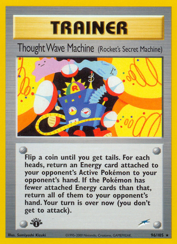 Thought Wave Machine (96/105) (Rocket's Secret Machine) [Neo Destiny 1st Edition] | I Want That Stuff Brandon